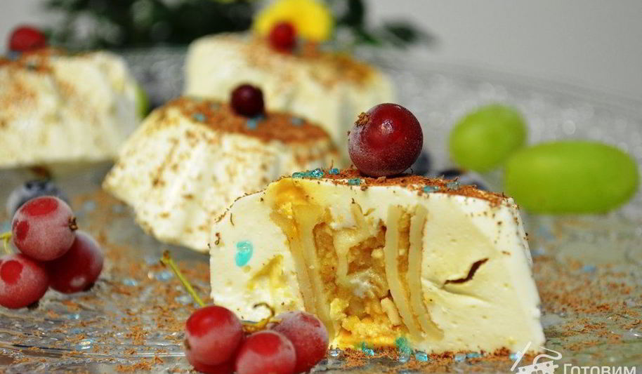 Рецепт творожного желе с блинами