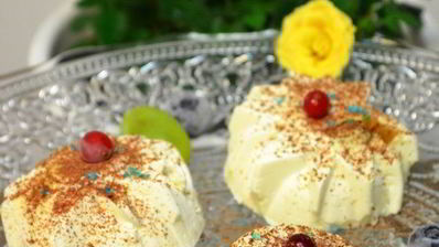 творожное желе с блинами