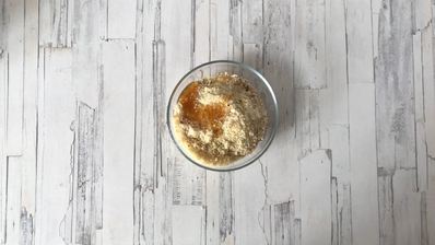 вишневый крамбл с миндалем