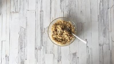 вишневый крамбл с миндалем