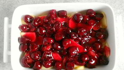 яблочно-вишневый крамбл