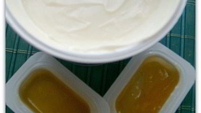 яблочный десерт с медом и маскарпоне