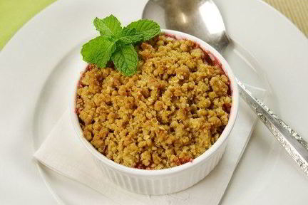 Ягодно-абрикосовый пудинг