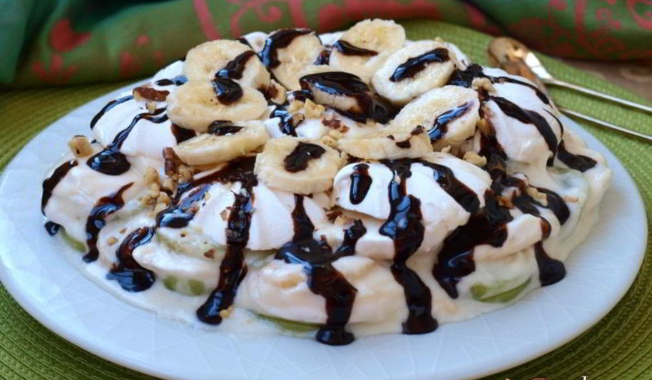 Рецепт десерта иза зефиры с фруктами