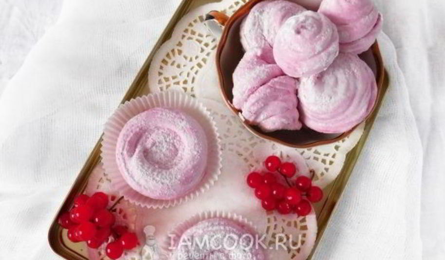 Рецепт зефира с калиной