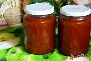 Желе из антоновских яблок и облепихи в мультиварке