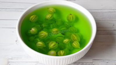 желе с крыжовником изумруд