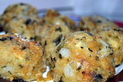 Аранчини из зеленого ризотто