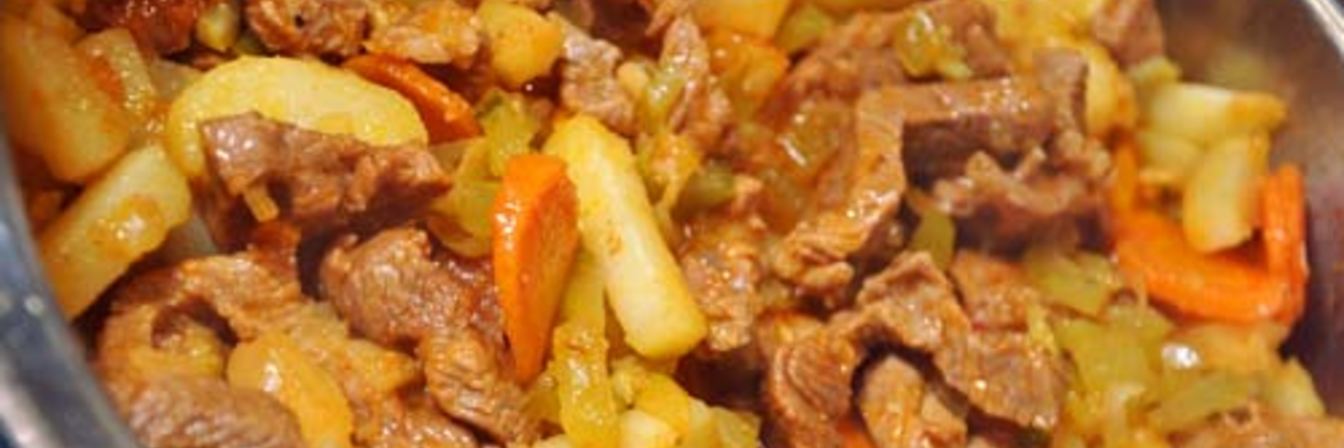 Азу из говядины по-татарски в мультиварке