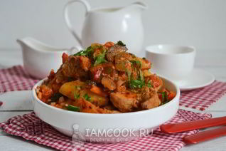 Азу из индейки в мультиварке