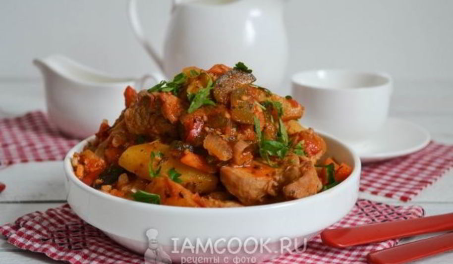 Рецепт азу из индейки в мультиварке