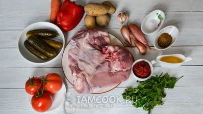 азу из индейки в мультиварке