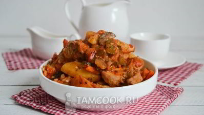 азу из индейки в мультиварке