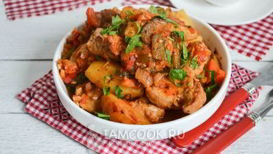 азу из индейки в мультиварке