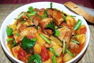 Азу из овощей в мультиварке