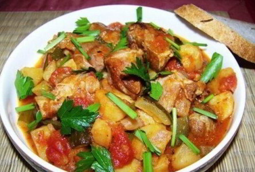 Азу из овощей в мультиварке