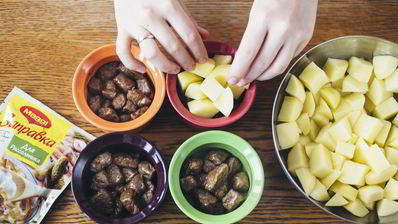 азу по-татарски в горшочках