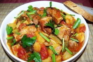 Сытное азу по-татарски