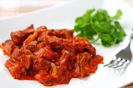 Традиционное азу из говядины по-татарски