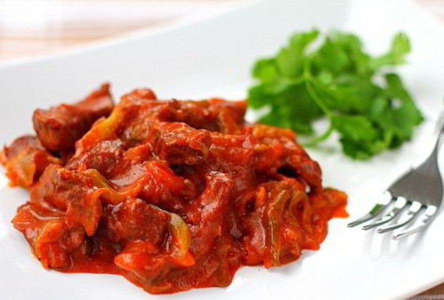 Традиционное азу из говядины по-татарски