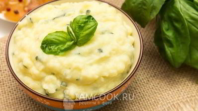 базиликовое картофельное пюре
