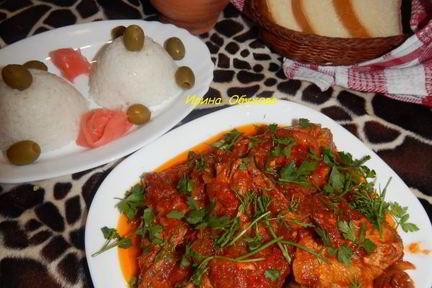 Чахохбили из курицы по-батумски