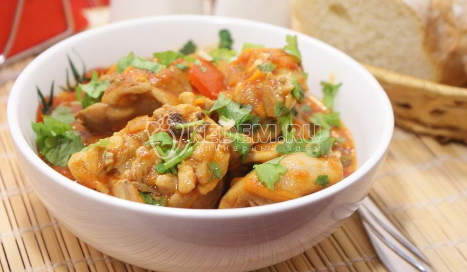 Рецепт чахохбили из курицы в мультиварке
