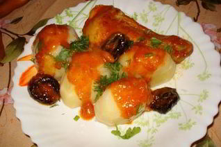 Чахохбили с черносливом