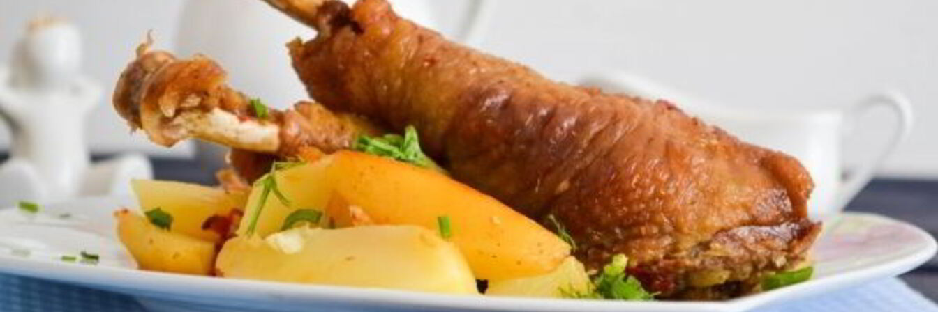 Чахохбили с картошкой в духовке