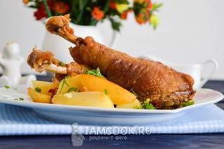 Чахохбили с картошкой в духовке