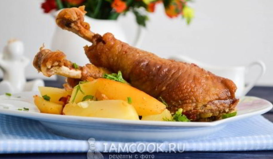 Рецепт чахохбили с картошкой в духовке