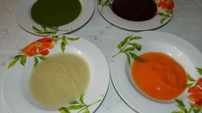 домашняя лапша из овощного пюре