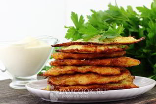 Драники из кабачков и картофеля