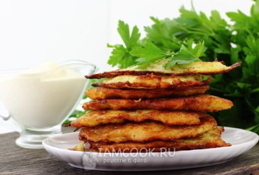 Драники из кабачков и картофеля