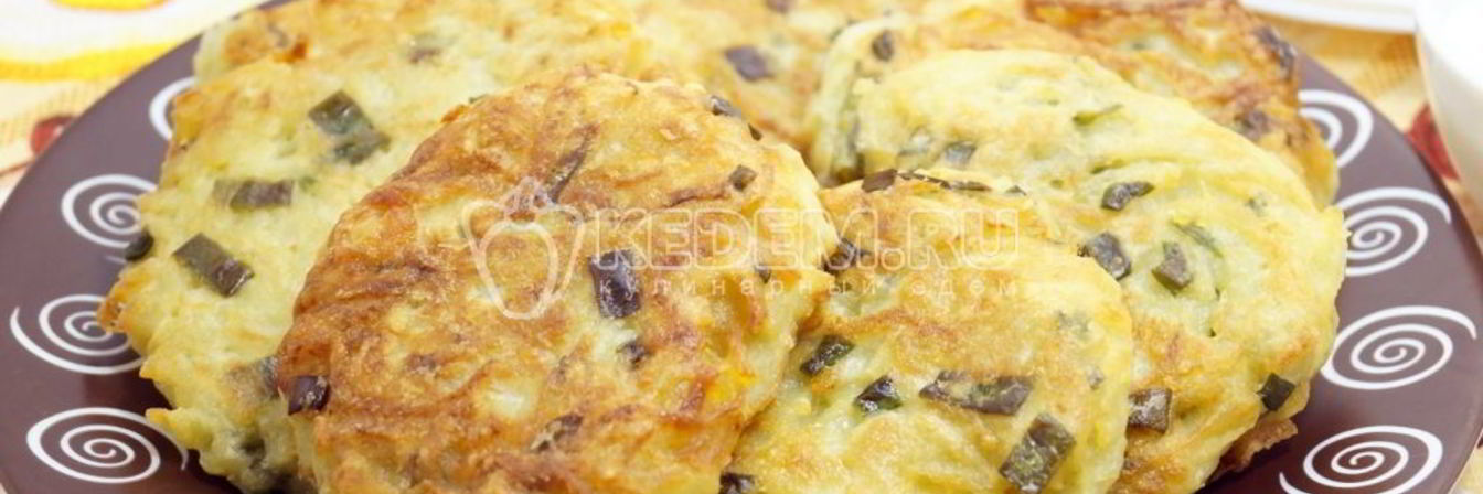 Драники картофельные с зеленым луком