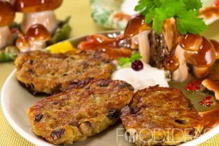 Драники с грибами