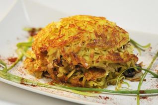 Драники с грибной начинкой