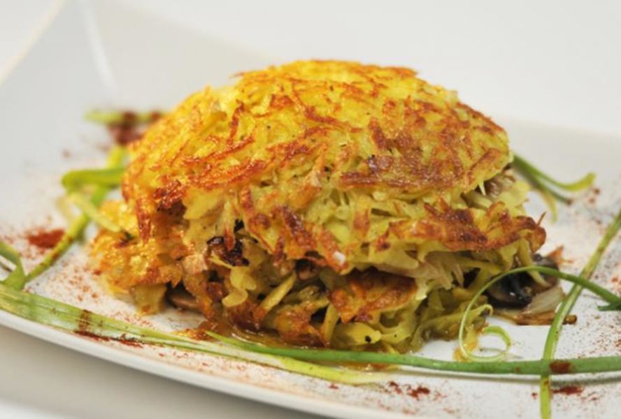 Драники с грибной начинкой