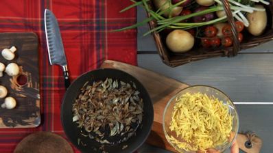 драники с грибной начинкой