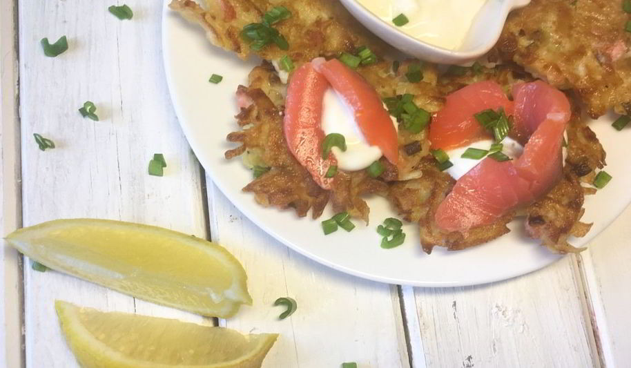 Рецепт драников с лососем