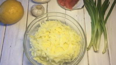 драники с лососем