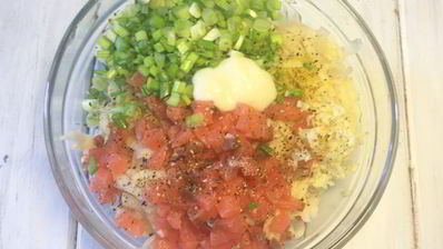 драники с лососем