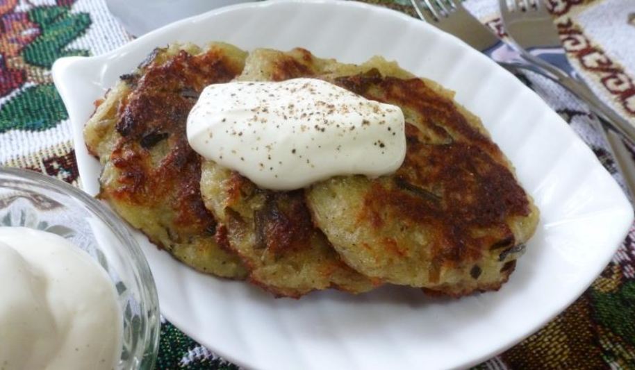 Рецепт драников с морской капустой