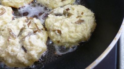 драники с морской капустой