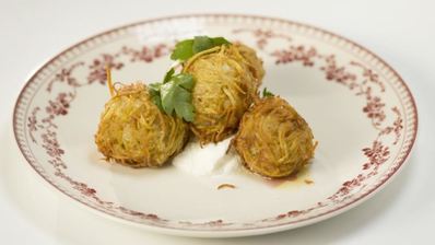 драники с мясной начинкой