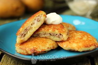 Драники с мясом
