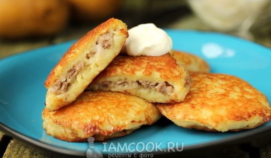 Рецепт драников с мясом