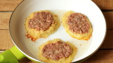 драники с мясом