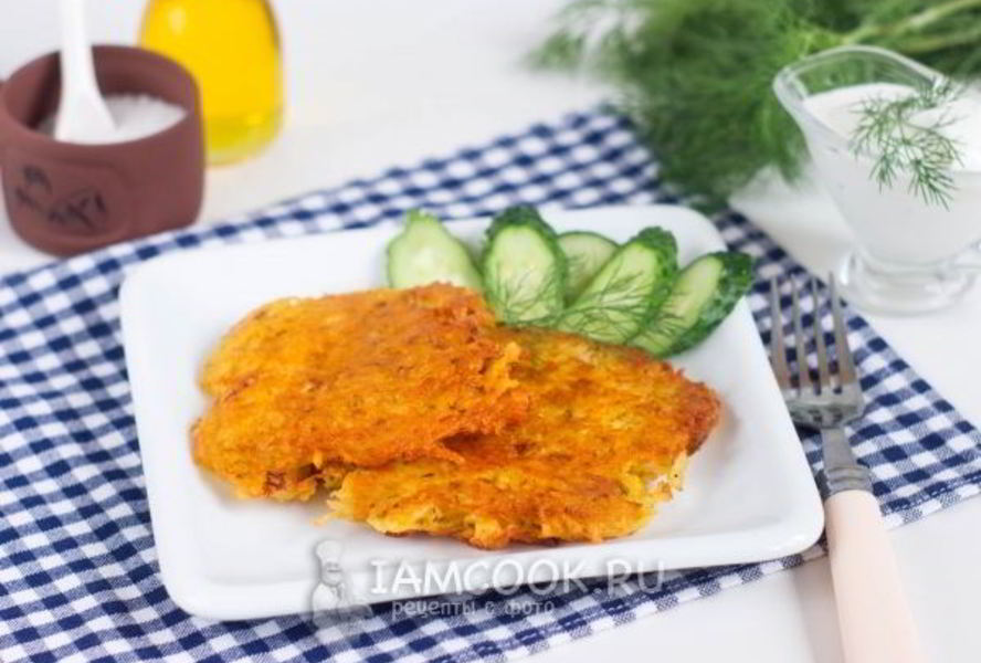 Драники с сыром без яиц