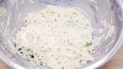 драники с сыром и зеленью